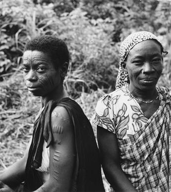 (AFRICA--PHOTOJOURNALISM) Group of 12 prints depicting native peoples with elaborate scarification (cicatrice) patterns, large lip pl